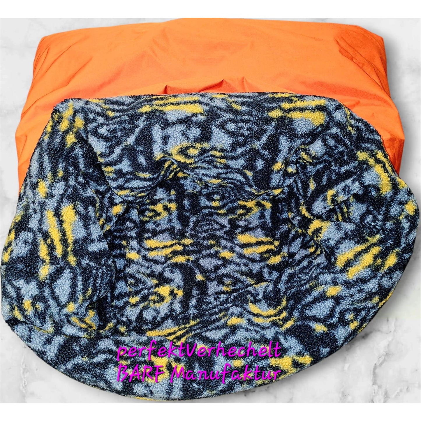 SCHNARCHSACK by perfektVerhechelt Orange / Blau-Grau