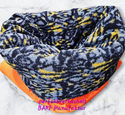 SCHNARCHSACK by perfektVerhechelt Orange / Blau-Grau